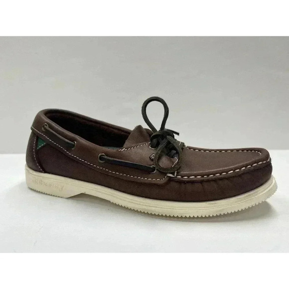 Broga by Dubarry of Ireland Handmade leather deck shoes women/children size 4 - Picture 1 of 11